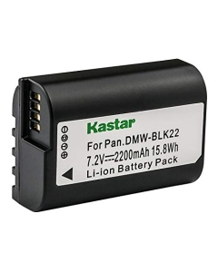 Kastar 1-Pack DMW-BLK22 Battery Replacement for Panasonic Lumix GH5 II Mirrorless Digital Camera, Lumix GH6 Mirrorless Digital Camera, Lumix S5 II Mirrorless Camera, Lumix S5 IIX Mirrorless Camera