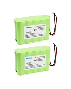 Kastar 2-Pack AA 12V 2000mAh (10xAA) Ni-MH Battery Pack with Two Wires Lead for DIY