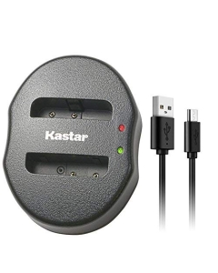 Kastar Dual USB Charger for Sony Cybershot DSC-HX5V, DSC-HX9V, DSC-W30, DSC-W35, DSC-W50, DSC-W55, DSC-W70, DSC-W80, DSC-W290, DSC-H10, H20, H50, H55, H70, H90 Camera Battery+ More Cameras