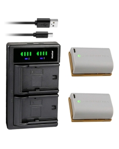 Kastar 2-Pack Battery and LTD2 USB Charger Compatible with Canon EOS R, EOS Ra, EOS R5, EOS R6, EOS 90D, XC10, XC15, EOS 5D Mark II, EOS 5D Mark III, EOS 5D Mark IV, EOS 5DS, EOS 5DS R Cameras