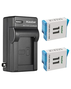 Kastar 2-Pack Battery and AC Wall Charger Replacement for GoPro ADDBD-211 ADBAT-001 ADDBD-001 Battery, GoPro HERO11 HERO 11 Black Action, GoPro HERO10 HERO 10, GoPro HERO9 HERO 9 Edition Action Camera