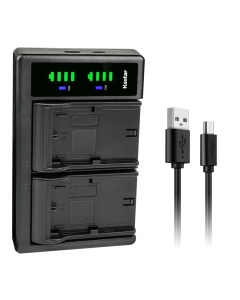 Kastar LP-E6 LTD2 USB Battery Charger Replacement for Canon EOS R, EOS Ra, EOS R5, EOS R6, EOS 90D, XC10, XC15, EOS 5D Mark II, EOS 5D Mark III, EOS 5D Mark IV, EOS 5DS, EOS 5DS R Camera