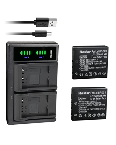 Kastar 2-Pack Battery and LTD2 USB Charger Compatible with Leica 18706, EA-DC-8, BP-DC8, BPDC8, BP-DC8E BPDC8E Battery, Leica Mini-M, Leica X Vario, Leica X1, Leica X2, Leica X-U (Typ 113) Cameras