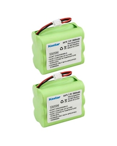 Kastar 2-Pack 7.2V 2300mAh Ni-MH Battery Replacement for 2GIG BATT1X, 2GIG BATT2X Console, 2GIG-CNTRL2, 2GIG-CP2, 6MR2000AAY4Z, 6MR1600AAY4Z, CUSTOM-223, GCKIT311, OSI OSA-231 OSA231