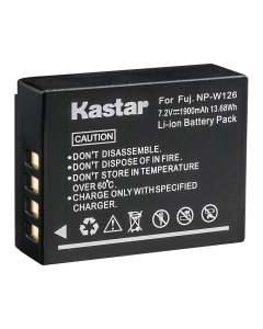 Kastar Battery (1-Pack) for Fujifilm NP-W126 NP-W126S and FUJIFILM X-Pro2 / X-Pro1 / X-T2 / X-T1 / X-T10 / X-E2S / X-E2 / X-E1 / X-M1 / X-A10 / X-A3 / X-A2 / X-A1, FinePix HS50EXR / HS30EXR / HS33EXR