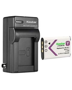 Kastar 1-Pack Battery and AC Wall Charger Replacement for Sony NP-BY1 NPBY1 Battery, Sony Mini HDR-AZ1 Mini HDR-AZ1vb Mini HDR-AZ1vr Video Cameras