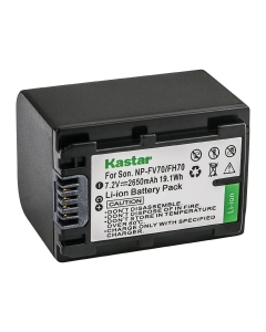 Kastar 1-Pack NP-FV70 Battery Replacement for Sony NP-FV30, NP-FV40, NP-FV50, NP-FV70, NP-FV70A, NP-FV90, NP-FV100 Battery, Sony BC-TRV, BC-VH1, AC-VQH10 Charger