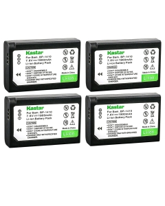 Kastar Battery 4-Pack Replacement for Samsung ED-BP1410, BP-1410 Battery, Samsung NX30, EV-NX30ZZBGBUS, WB2200, Digimax WB2200, WB2200BMBCL, WB2200F, Digimax WB2200F Cameras
