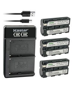 Kastar 3-Pack Battery and LKD2 USB Charger Compatible with Sony CCD-TRV91 CCD-TRV92 CCD-TRV93 CCD-TRV930 CCD-TRV94 CCD-TRV940 CCD-TRV95 CCD-TRV97 CCD-TRV98 CCD-TRV99 DSC-D770 CRX10U CVX-V18NS