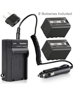 Kastar Battery 2 Pack + Charger for Panasonic VW-VBD29 VW-VBD58 VW-VBD78 & AG-3DA1 AG-AC8 AG-DVC30 AG-HPX171 AG-HPX250 AG-HPX255 AG-HVX201 AJ-PCS060 AJ-PX270 AJ-PX298 HC-MDH2 HC-X1000 HDC-Z10000 HC-X1