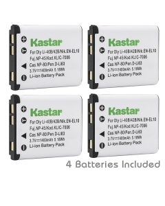 Kastar Battery (4-Pack) for Polaroid T370 T730 T831 T833 T1032 T1455 T1255 BLi-272 BLi272 and Sanyo Xacti VPC-T700 T700BL T700P T700T VPC-T850 T850BL T850CP VPC-T1060 VPC-T1060BK VPC-T1060EX Cameras