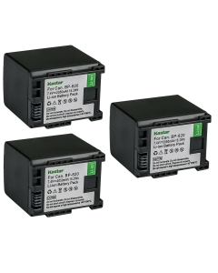 Kastar 3-Pack Battery Replacement for Canon XF400, XF405, XA10, XA11, XA15, XA20, XA25, XA30, XA35, XA40, XA45, XA50, XA55, VIXIA HF G21, VIXIA HF G30, VIXIA HF G40, VIXIA HF G50 UHD 4K Cameras