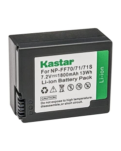 Kastar NP-FF70 Battery 1-Pack Replacement for Sony DCR-PC106, DCR-PC106E, DCR-PC107, DCR-PC107E, DCR-PC108, DCR-PC108E, DCR-PC109, DCR-PC109E, DCR-PC350, DCR-PC350E Camera