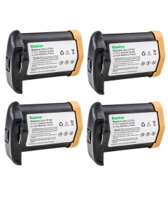 Kastar 4-Pack LP-E4 Battery 11.1V 4400mAh Replacement for Canon LP-E4 LPE4, US 5751B002 Battery, Canon LC-E4 LC-E4N Charger