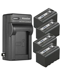 Kastar 4-Pack Battery and AC Wall Charger Replacement for Panasonic Lumix BGH1 Cinema 4K Box Camera, AG-CX10, AG-CX350, AG-DVX200, AG-DVX200PJ, AG-DVX200PB, AG-DVX200PX, AG-DVX200EJ, AG-DVX200EN