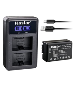 Kastar 1-Pack DMW-BMB9 Battery and LED2 USB Charger Compatible with Panasonic DMW-BMB9, DMW-BMB9E, DMW-BMB9PP Battery, Panasonic DE-A83 DE-A83B DE-A83BA, DE-A84 DE-A84B Charger