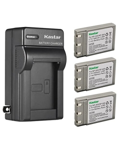 Kastar 3-Pack Battery and AC Wall Charger Replacement for Konica DR-LB4, Minolta NP-500 NP-600 Battery, Konica Revio KD-310 KD-310Z KD-400Z KD-410Z KD-500Z KD-510Z Minolta DiMage G400 G500 G600 Camera