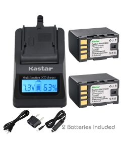 Kastar Fast Charger and Battery (2-Pack) for BN-VF823 BN-VF823U and GZ-MG157