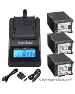 Kastar Ultra Fast Charger + Battery for BP-828 BP-820 VIXIA GX10 XF400 XF405 HFG30 HFG40 HF G50 HF G60 HFM32 HFM40 HFM400 HF20 HF21 HF200 HG20 HG21 XA10 XA20 XA25 XA30 XA35 XA40 XA45 XA50 XA55