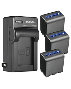Kastar 3-Pack Battery and AC Wall Charger Replacement for Sony CCD-DVD300 CCD-DVD301 CCD-DVD91 CCD-HC14 CCD-HC15 CCD-HC88 CCD-PC6 CCD-PC8 CCD-PC9 CCD-PC100 CCD-PC101 CCD-PC103 CCD-PC104 CCD-PC105