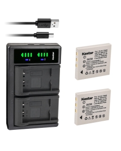 Kastar 2-Pack Battery and LTD2 USB Charger Replacement for Fujifilm FinePix F470 Zoom, FinePix F480, FinePix F480 Zoom, FinePix F610, FinePix F610 Zoom, FinePix F650, FinePix F650 Zoom, FinePix Z5fd