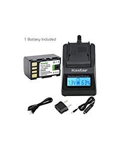 Kastar Fast Charger and Battery (1-Pack) for JVC BN-VF815, BN-VF815U and GZ-MG230 GZ-MG255 GZ-MG275 GZ-MG330 GZ-MG335 GZ-MG340 GZ-MG360 GZ-MG365 GZ-MG430 GZ-MG435 GZ-MG465 GZ-MG555 GZ-MG575 GZ-MG630