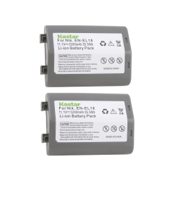 Kastar Battery (2-Pack) for Nikon EN-EL18, EN-EL18a, ENEL18, ENEL18a, MH-26, MH-26a, MH26 and Nikon D4, D4S, D5, D6 Digital SLR Camera, Nikon MB-D12, D800, D800E Battery Grip