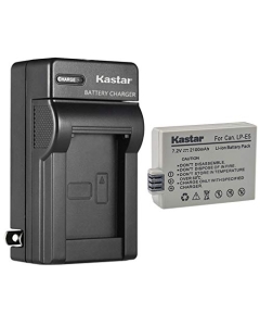 Kastar 1-Pack Battery and AC Wall Charger Replacement for Canon LP-E5 LPE5 Battery, Canon LC-E5, LC-E5C, LC-E5E Charger, Canon EOS Rebel XSi, EOS Rebel XS, EOS Rebel T1i, EOS 450D Cameras