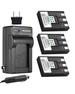 Kastar Battery (3-Pack) + Charger for Canon NB-3L, PowerShot SD10, SD100, SD110, SD20, SD500, SD550, Digital IXUS 700, 750, i5, Digital 30, 30a, 600, 700, D30, D30a, D53Z, IXY Digital L, Digital L2