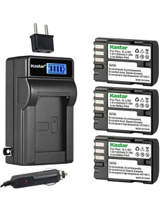 Kastar 3-Pack D-Li90 Battery and LCD AC Charger Compatible with Pentax D-Li90 DLI90 DL190 Battery, Pentax D-BC90 K-BC90 Pentax 39830 39835 Charger, Pentax 645D 645Z K-01 K-1 K-3 K-5 K-7 Cameras