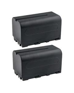 Kastar NP-F750 / NP-F770 Battery 2-Pack Replacement for Neewer RGB176 CRI95+ Video Light, RGB190 CRI97+ APP Control LED Video Light, RGB450 LED Video Light, RGB480 Led Light, RGB530 Led Video Light