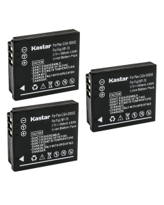 Kastar 3-Pack DB-60 DB-65 Battery Replacement for Ricoh DB-60 DB-65 Battery, Ricoh BJ-6 Charger, Ricoh Caplio R3, Caplio R30, Caplio R4, Caplio R40 Camera