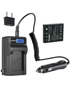 Kastar 1-Pack Battery and LCD AC Charger Compatible with Panasonic DMW-BCB7, CGA-S004, CGA-S004A, CGA-S004A/1B, CGA-S004E/1B Battery, DE-992a Charger, Panasonic Lumix DMC-FX2, Lumix DMC-FX7 Camera
