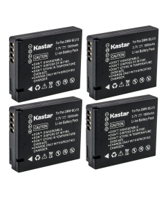 Kastar 4-Pack BP-DC10 Battery Replacement for Leica BP-DC10 BP-DC10-E BP-DC10-U Battery, Leica BC-DC10 Charger, Leica D-Lux 5, Leica D-Lux 6 Digital Camera