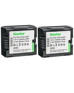 Kastar Battery (2-Pack) Replacement for Panasonic CGA-DU06 CGA-DU07 CGA-DU14 CGA-DU21 VW-VBD070 VBD140 VBD210 and PV-GS31 PV-GS33PV-GS34 PV-GS35 PV-GS39 PV-GS400 PV-GS500 PV-GS50 PV-GS50S PV-GS55