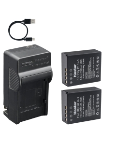 Kastar 2-Pack Battery and AC & USB-C Charger, Compatible with Olympus BLH-1 BLH-01 PS-BLH1, BCH-1 Charger, OM-D E-M1 Mark II, E-M1 Mark III, E-M1X Cameras, and HLD-9 Power Battery Grip