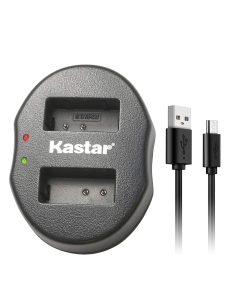 Kastar Dual USB Charger for Nikon EN-EL20 EN-EL20A and Nikon Coolpix A, Nikon 1 AW1, Nikon 1 J1, Nikon 1 J2, Nikon 1 J3, Nikon 1 S1, Nikon 1 V3, Nikon DL24-500, Blackmagic Pocket Cinema Camera