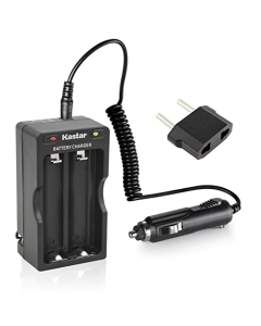 Kastar AC Travel Charger Kit Replacement for SureFire Li-Ion Battery with Micro-USB SF18650B, Flashlights, Headlamps, Doorbells, RC Cars, Handheld Flashlights