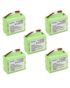 Kastar 5-Pack 7.2V 2300mAh Ni-MH Battery Replacement for 2GIG BATT1X, 2GIG BATT2X Console, 2GIG-CNTRL2, 2GIG-CP2, 6MR2000AAY4Z, 6MR1600AAY4Z, CUSTOM-223, GCKIT311, OSI OSA-231 OSA231