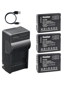 Kastar 3-Pack Battery and AC & USB-C Charger Compatible with Panasonic DMW-BCG10 Lumix TZ6 TZ7 TZ8 TZ10 TZ20 TZ30 TZ35 ZR1 ZR3 ZS1 ZS3 ZS5 ZS7 ZS8 ZS10 ZS15 ZS20 ZS25 ZX1 ZX3 3D1 Leica V-Lux 20 30 40