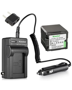 Kastar Battery 1-Pack + Charger Kit for VW-VBG260 AG-AC7 AG-AF100 AG-HMC40 AG-HMC80 AG-HMC150 HDC-HS250 HDC-HS300 HDC-HS700 HDC-SD600 HDC-SD700 HDC-SDT750 HDC-TM300 HDC-TM700 SDR-H80 Cameras