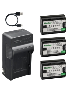 Kastar 3-Pack Battery and AC & USB-C Charger, Compatible with Fujifilm NP-W235 Battery, BC-W235 Charger, and Fujifilm X-T4, X-T5, X-H2, X-H2S, GFX 100S, GFX 50S II, X-S20 Cameras