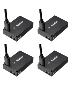 Kastar 4-Pack LP-E12D Type-C Rechargeable Battery Replacement for Canon LP-E12 Battery, LC-E12 Charger, EOS 100D M M2 M10 M50 M50 Mark II, EOS M100 M200, EOS Rebel SL1, PowerShot SX70 HS Camera