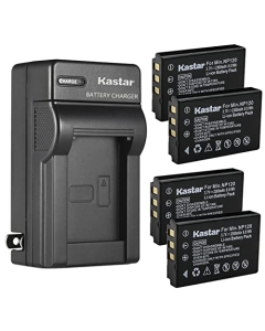 Kastar 4-Pack Battery and AC Wall Charger Replacement for Lawmate RD2400A-BAT, RCA RD2400A-BAT, Thomson RD2400A-BAT, Lawmate PV-1000, PV-700, PV-800, PV-806, RCA Lyra X2400, Thomson X-2400