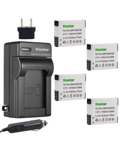 Kastar Battery (X4) & Travel Charger Kit for Panasonic DMW-BCM13 BCM13PP and Lumix DMC-FT5 DMC-LZ40 DMC-TS5 TS6 DMC-TZ37 TZ40 TZ41 TZ55 TZ60 DMC-ZS27 DMC-ZS30 DMC-ZS35 DMC-ZS40 DMC-ZS45 DMC-ZS50