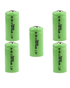 Kastar 5-Pack 2/3AA 1.2V 700mAh Ni-MH Button Top Rechargeable Batteries for High Power Static Applications (Telecoms, UPS and Smart Grid), Electric Mopeds, Meters, Radios, RC Devices, Electric Tools