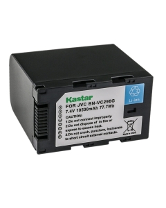 Kastar BN-VC296G 1-Pack 7.4V 10500mAh Li-ion Battery Replacement for JVC Connected CAM GY-HC500E GY-HC500U, JVC GY-HC500SPC Connected Cam 4K Handheld Camcorder, JVC GY-HC 550 GY-HC 550E Camcorder