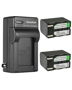 Kastar 2-Pack SB-LSM320 Battery and AC Wall Charger Replacement for Samsung SC-D653, SC-D655, SC-D953, SC-D955, SC-D963, SC-D965, SC-D975, SC-DC163, SC-DC164, SC-DC165, SC-DC171, SC-DC171U Camera