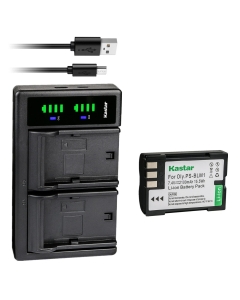 Kastar 1-Pack BLM-1 Battery and LTD2 USB Charger Replacement for Olympus BLM-1 BLM-1S, BLM-01 BLM01, PS-BLM1, BCM-2, E-1 E1, E-3 E3, E-30 E30, E-520 E520, EVOLT E-300 E300, EVOLT E-330 E330