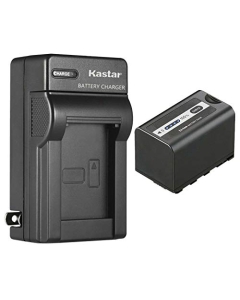 Kastar 1-Pack Battery and AC Wall Charger Replacement for Panasonic AG-VBR59, AG-VBR89G, AG-VBR118G Battery, Lumix BGH1 Cinema 4K Box Camera, Lumix BS1H Full-Frame Box-Style Live & Cinema Camera